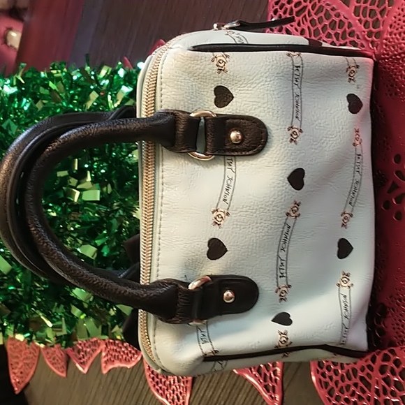 ECU Betsey Johnson Cute Black & Blue Crossbody Mini Handbag - Picture 6 of 13